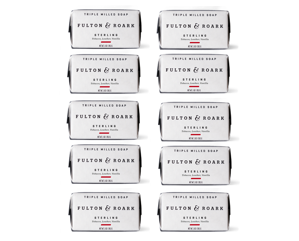 Ten Sterling Mini Bar Soaps