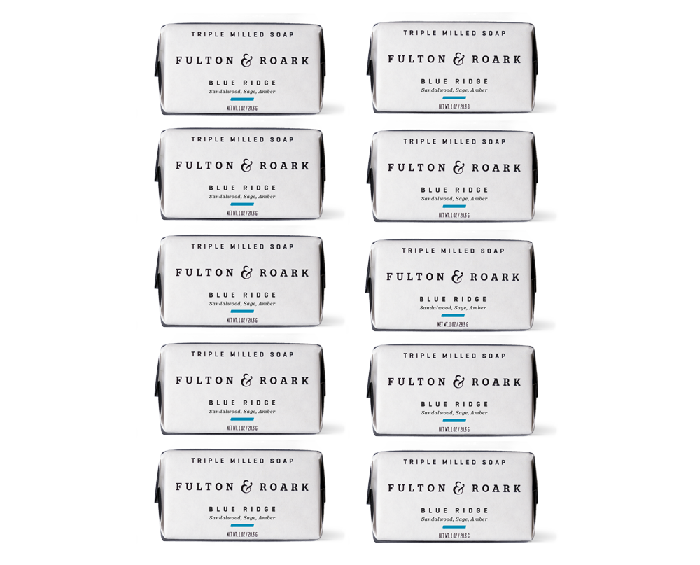 Ten blue ridge mini bar soaps